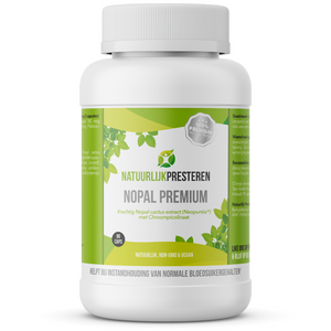 Nopal Premium - Neopuntia nopal cactus vezel extract - vetbinder - chroompicolinaat - 90 caps
