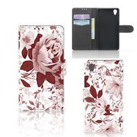 Hoesje Sony Xperia Z1 Watercolor Flowers - thumbnail