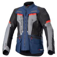 ALPINESTARS Bogotá Pro Drystar Jacket, Textiel motorjas heren, Donker Blauw-Zwart-Helder Rood