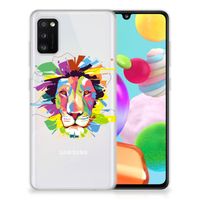 Samsung Galaxy A41 Telefoonhoesje met Naam Lion Color - thumbnail