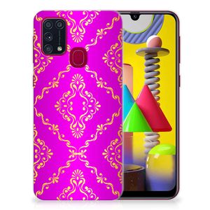 Siliconen Hoesje Samsung Galaxy M31 Barok Roze