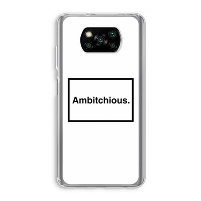 Ambitchious: Xiaomi Poco X3 NFC Transparant Hoesje