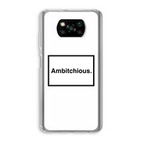 Ambitchious: Xiaomi Poco X3 NFC Transparant Hoesje