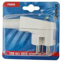 Scanpart perilex stekker 16A/400V haaks Wit Inbouw accessoire Wit