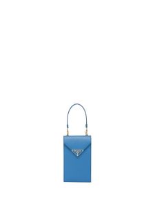 Prada mini sac en cuir Saffiano - Bleu