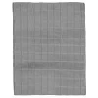 Afwas afdruipmat keuken - absorberend - microvezel - grijs - 38 x 50 cm