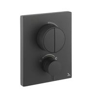 Crosswater Crossbox inbouw douchekraan thermostatisch 2 functies inclusief inbouwdeel zwart mat PROCBPUSH1500LBPM