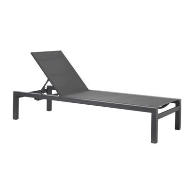 Ligbed Sevilla - zwart - 70x30x190 cm