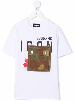 DSQUARED2 KIDS t-shirt à imprimé Icon - Blanc