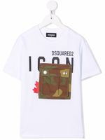DSQUARED2 KIDS t-shirt à imprimé Icon - Blanc
