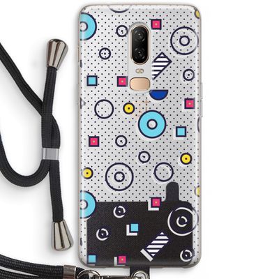 8-bit N°9: OnePlus 6 Transparant Hoesje met koord