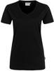 Hakro 182 Women's V-neck shirt MIKRALINAR® PRO - Hp Black - XS