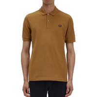 Fred Perry - Plain Polo Shirt - Dark Caramel