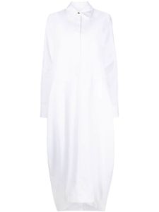 Jil Sander robe-chemise longue ample - Blanc