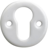 Cilinderrozet pors. Evelyne wit