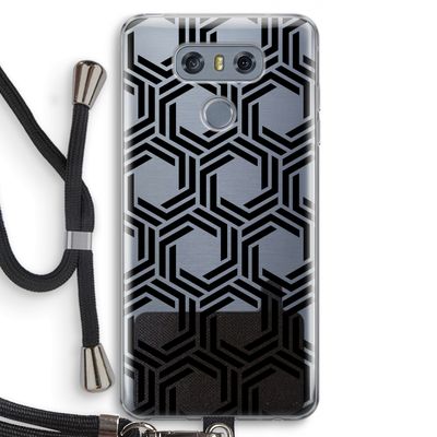Geometrisch patroon: LG G6 Transparant Hoesje met koord