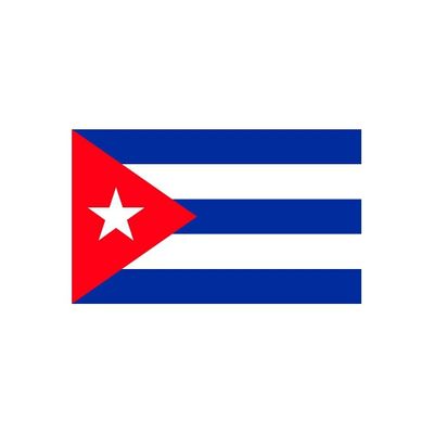 20x Vlag Cuba stickers 10 cm