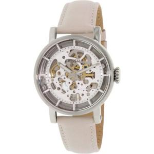 Fossil Original Boyfriend Automatic Skeletonized White Leather Dameshorloge ME3069