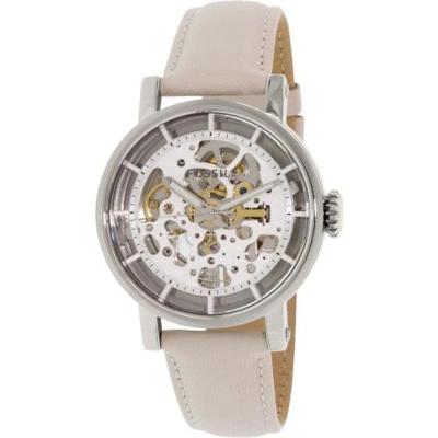 Fossil Original Boyfriend Automatic Skeletonized White Leather Dameshorloge ME3069
