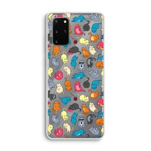 Kleurrijke katten: Samsung Galaxy S20 Plus Transparant Hoesje