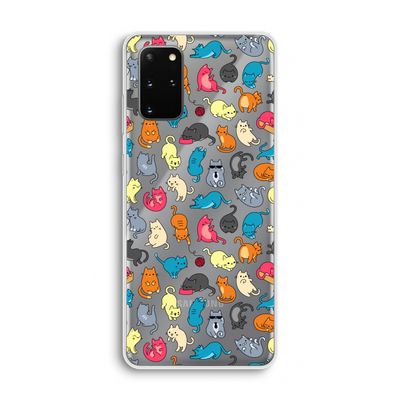 Kleurrijke katten: Samsung Galaxy S20 Plus Transparant Hoesje