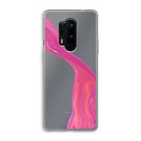 Paarse stroom: OnePlus 8 Pro Transparant Hoesje