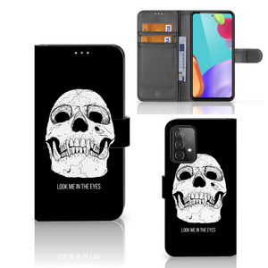 Telefoonhoesje met Naam Samsung Galaxy A52 Skull Eyes