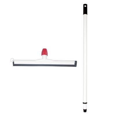 Betra Douchetrekker/vloertrekker - kunststof - wit - natuur rubber - B55 cm - Uitschuif steel