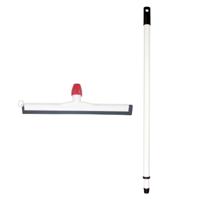 Betra Douchetrekker/vloertrekker - kunststof - wit - natuur rubber - B55 cm - Uitschuif steel