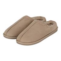 Apollo heren sloffen - zand - suede buitenkant - met wol - instap - pantoffels