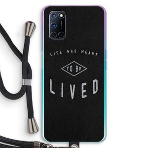 To be lived: Oppo A52 Transparant Hoesje met koord