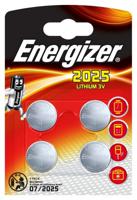 Energizer Lithium 3V knoopcel batterijen (CR2025) 4 stuks - thumbnail