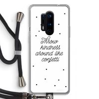 Confetti: OnePlus 8 Pro Transparant Hoesje met koord