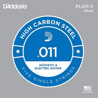D'Addario PL011-5 Losse Snaren .011 Elektrisch/Western 5-Pack D'Addario PL011-5 Losse Snaren .011 Elektrisch/Western 5-Pack