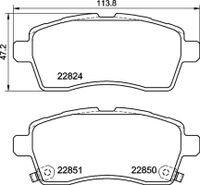 Remblokkenset, schijfrem BREMBO, u.a. für Suzuki