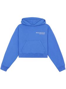 Sporty & Rich hoodie en coton à logo imprimé - Bleu