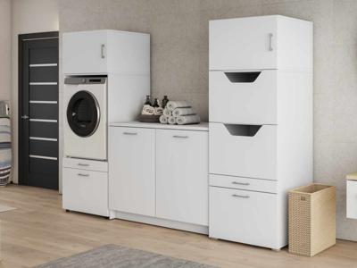 Kast WASHING 1 machine met kast voor wasgoed en onderkast LARGE