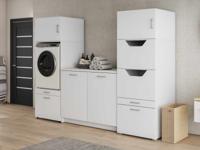 Kast WASHING 1 machine met kast voor wasgoed en onderkast LARGE