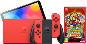 Nintendo Switch OLED Super Mario Editie + Paper Mario: The Thousand Year Door