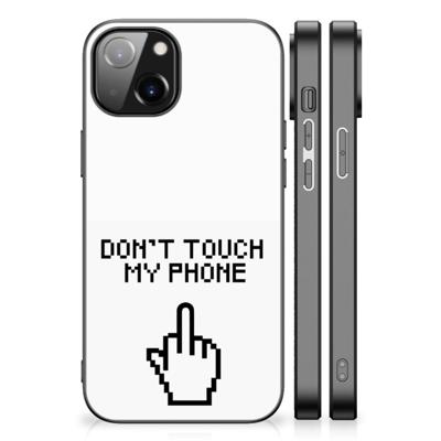 Apple iPhone 13/14 | Telefoon Hoesje | Finger Don&apos;t Touch My Phone