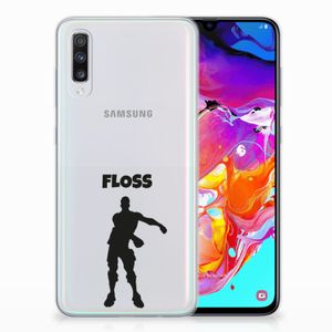 Samsung Galaxy A70 Telefoonhoesje met Naam Floss