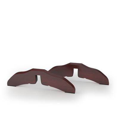 (Set van 2) Houten Dierenpoortsteunen Zelfdragende Poortsteun voor 2 cm Dikke Panelen Grenen Poortsteunen Bruin