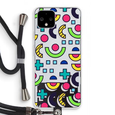 8-bit N°6: Pixel 4 Transparant Hoesje met koord