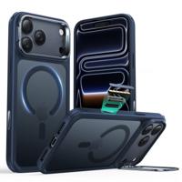 iPhone 17 Pro Max Classic Hybrid Magnetic Case (Camera Control, Stash Stand) - Frosted Blue
