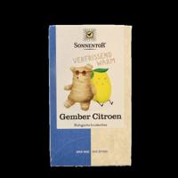 Gember citroen thee bio 18 Zakjes