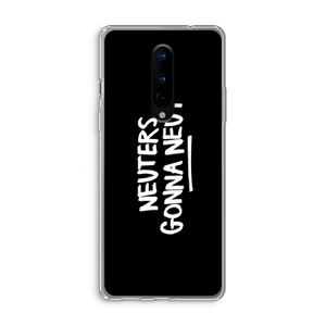 Neuters (zwart): OnePlus 8 Transparant Hoesje
