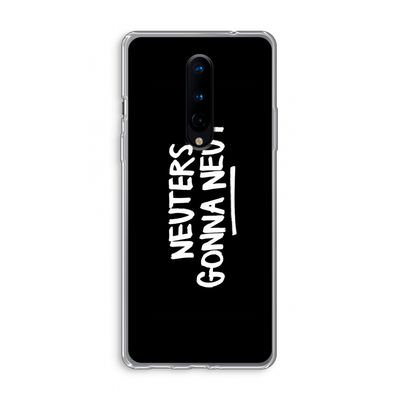 Neuters (zwart): OnePlus 8 Transparant Hoesje