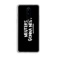 Neuters (zwart): OnePlus 8 Transparant Hoesje