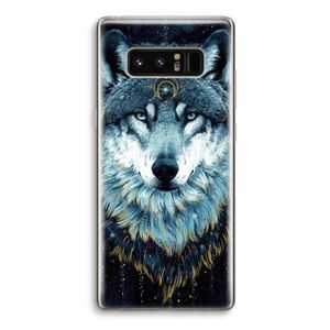 Darkness Wolf: Samsung Galaxy Note 8 Transparant Hoesje
