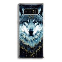Darkness Wolf: Samsung Galaxy Note 8 Transparant Hoesje Darkness Wolf: Samsung Galaxy Note 8 Transparant Hoesje